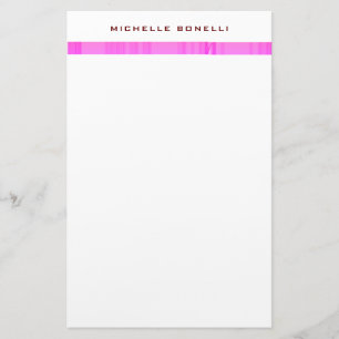 Modern minimalistisk professionell feminin brevpapper