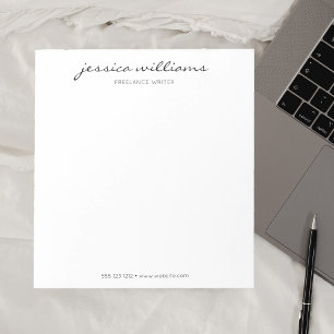 Modern minimalistisk Professionell för calligrafi Anteckningsblock