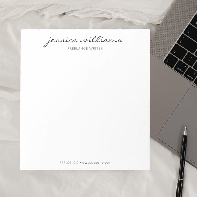 Modern minimalistisk Professionell för calligrafi Anteckningsblock (Skapare uppladdad)