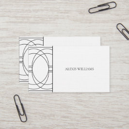 Modern minimalistisk Professionell för urbana skri Visitkort