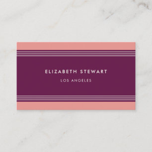 Modern Minimalistisk Professionell Fuchsia och Cor Visitkort