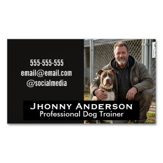 Modern Minimalistisk Professionell Hundtränare Anp Magnetiska Visitkort
