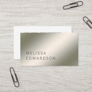 Modern minimalistisk professionell i silver visitkort
