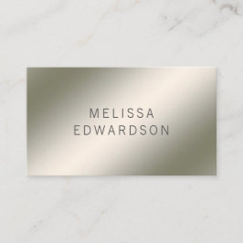 Modern minimalistisk professionell i silver visitkort