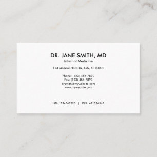 Modern Minimalistisk Professionell Läkare Visitkort