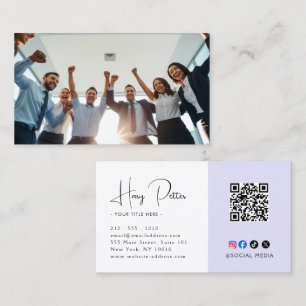 Modern Minimalistisk Professionell Logotyp Foto Visitkort