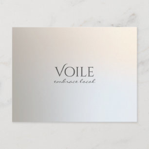 Modern minimalistisk Professionell Luminous Silver Vykort