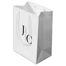 Modern minimalistisk professionell monogram vit