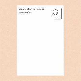 Modern Minimalistisk Professionell Personlig Namn Post-it Block