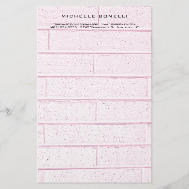Modern minimalistisk professionell väggdesign brevpapper (Framsida)