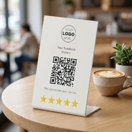 Modern minimalistisk QR-kod för kundfeedback