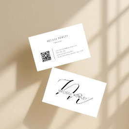Modern minimalistisk QR-kod för visitkort