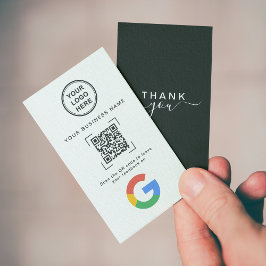 Modern Minimalistisk QR-kod Google-recension Visitkort