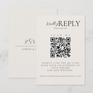 Modern minimalistisk QR-kodkalligrafi, OSA kort