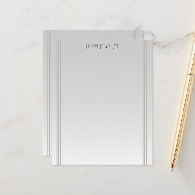 Modern minimalistisk Rand Grått-gradient (Fram/Back In Situ)