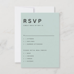 Modern Minimalistisk Redaktionell Versal Seafoam OSA Kort