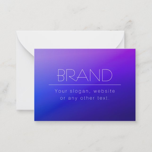 Modern minimalistisk redigerbar Namn | Svartvitt Anteckningskort (Framsida)