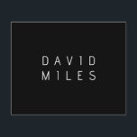 Modern minimalistisk redigerbar Namn | Svartvitt Flygblad<br><div class="desc">Modern tittar anpassade namn eller annan text,  redigera som du vill!</div>