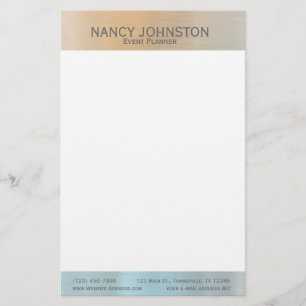 Modern minimalistisk reflektion i Silver Brevpapper