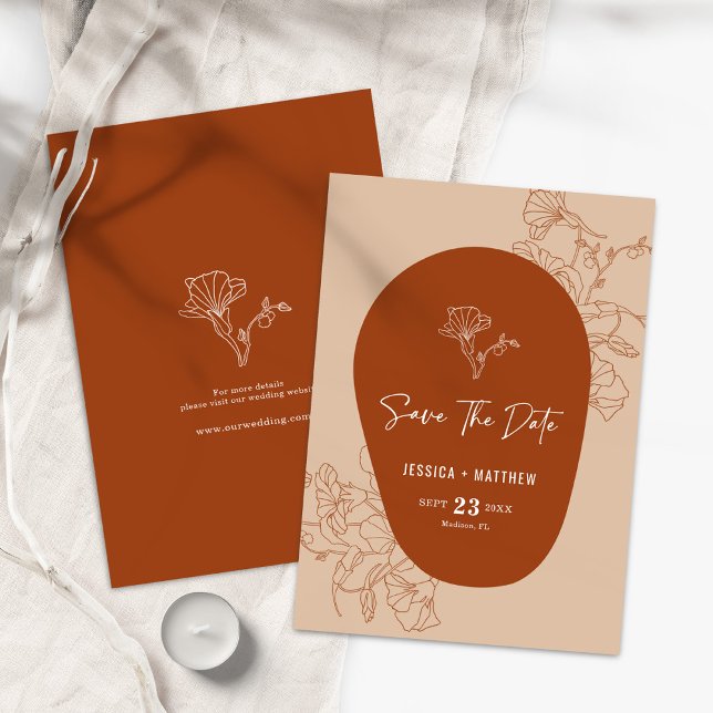 Modern minimalistisk retro-typografi sparar datume spara datumet (Skapare uppladdad)