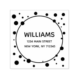 Modern minimalistisk returadress namn självfärgande stämpel