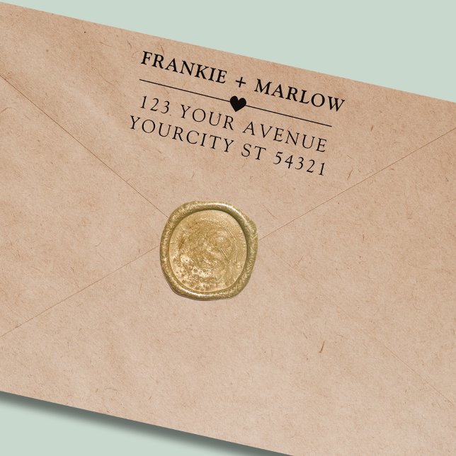 Modern minimalistisk Returadress Självfärgande Stämpel (Skapare uppladdad)