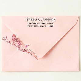 Modern minimalistisk returadress självfärgande stämpel