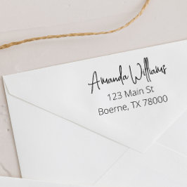 Modern Minimalistisk Returadress Självfärgande Stämpel
