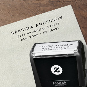 Modern minimalistisk Returadress Självfärgande Stämpel