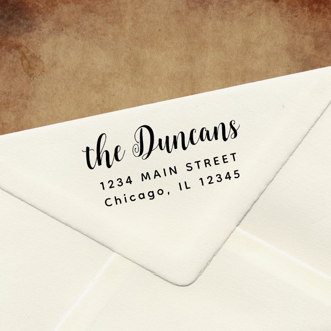 Modern minimalistisk Returadress Stämpel (Skapare uppladdad)