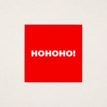 Modern minimalistisk röd tomte julkort