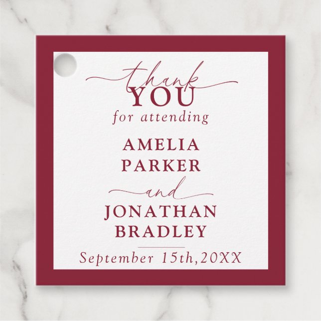 Modern minimalistisk röktobasering gåvor etiketter (Framsida)