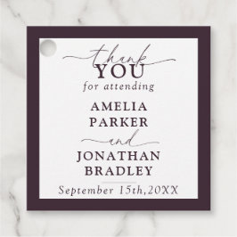 Modern minimalistisk röktobasering gåvor etiketter