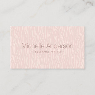 Modern minimalistisk rosa av professionell visitkort