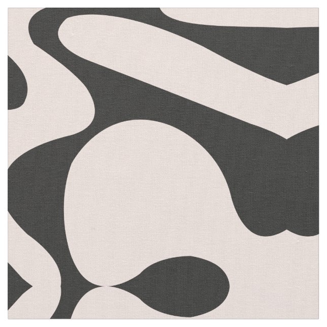 Modern minimalistisk Rosa Black Färg-blockets Abst Tyg (Närbild)