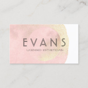 Modern minimalistisk Rosa - Esthetician Tidsbeställning Kort