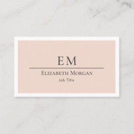 Modern minimalistisk Rosa Grått enkel Visitkort