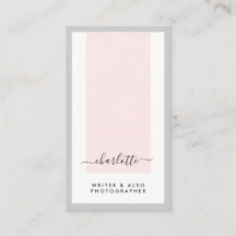 Modern minimalistisk Rosa- och Grått-Lodrät
