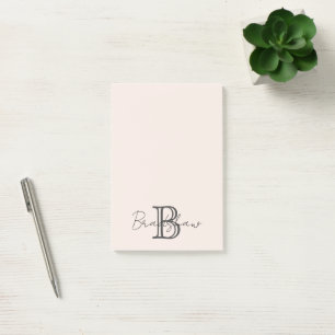 Modern minimalistisk  Rosa Post-it Block