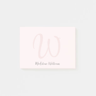 Modern minimalistisk Rosa Post-it Block