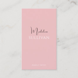 Modern Minimalistisk Rosa QR-kod Visitkort