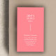 Modern minimalistisk Rosa White Visitkort (Skapare uppladdad)