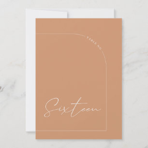 Modern minimalistisk Rust Bord sexton Bordsnummer
