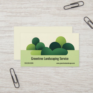 Modern minimalistisk Shrub - landskapstjänst Visitkort
