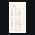 Modern minimalistisk sittplatskarta för Arch Bröll Poster<br><div class="desc">Designad att samordna med för "Arches Minimalist" bröllopsinbjudan. Om du vill ändra information klickar du på Information. Om du vill flytta texten eller ändra storlek, teckensnitt eller färg klickar du på Redigera med Design Verktyg. Visa samlingslänken på den här sidan om du vill se alla matchande objekt i den här...</div>