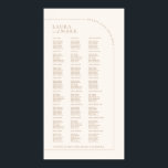 Modern minimalistisk sittplatskarta för Arch Bröll Poster<br><div class="desc">Designad att samordna med för "Arches Minimalist" bröllopsinbjudan. Om du vill ändra information klickar du på Information. Om du vill flytta texten eller ändra storlek, teckensnitt eller färg klickar du på Redigera med Design Verktyg. Visa samlingslänken på den här sidan om du vill se alla matchande objekt i den här...</div>