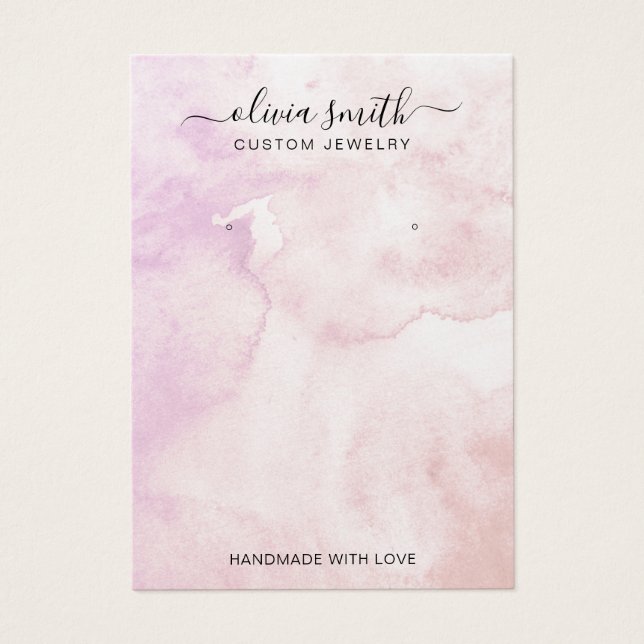 Modern Minimalistisk sjudfärgssymbol för vattenfär Visitkort (Framsidan)