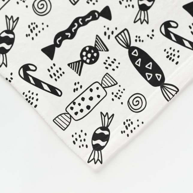 Modern minimalistisk skandinaviskt godis Bonbon Fleecefilt (Hörn)