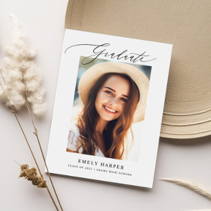 Modern minimalistisk skrift två foto Studenten Meddelande