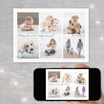 Modern minimalistisk skript 6 Photo Collage jul Julkort<br><div class="desc">helgdagarnas enkla glädjeämnen och 6 av bildernas favoriter med moderna minimalistiska fotosamlingskort "helgdag cheer and a gott nytt år". All text på den här mallen kan vara personlig med vilken ordalydelse som helst, t.ex. God jul, Glad helg, Säsonhälsningar, Glatt Önskemål etc. Den enkla rutnätsdesignen för svart och vitt ger snyggt...</div>